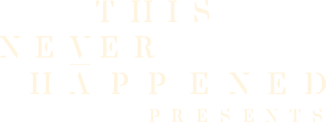 This Never Happened Logo